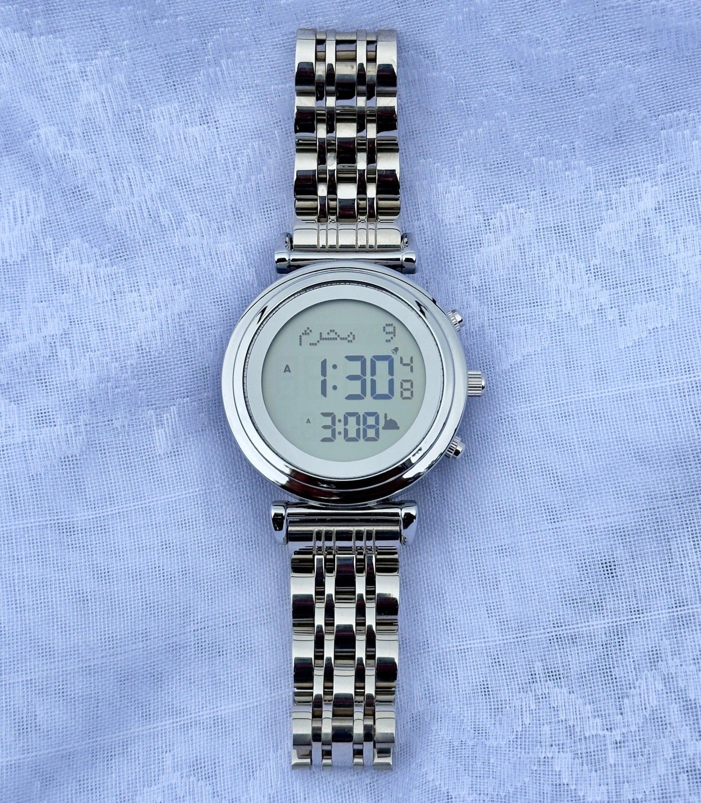 womens silver muslim watch