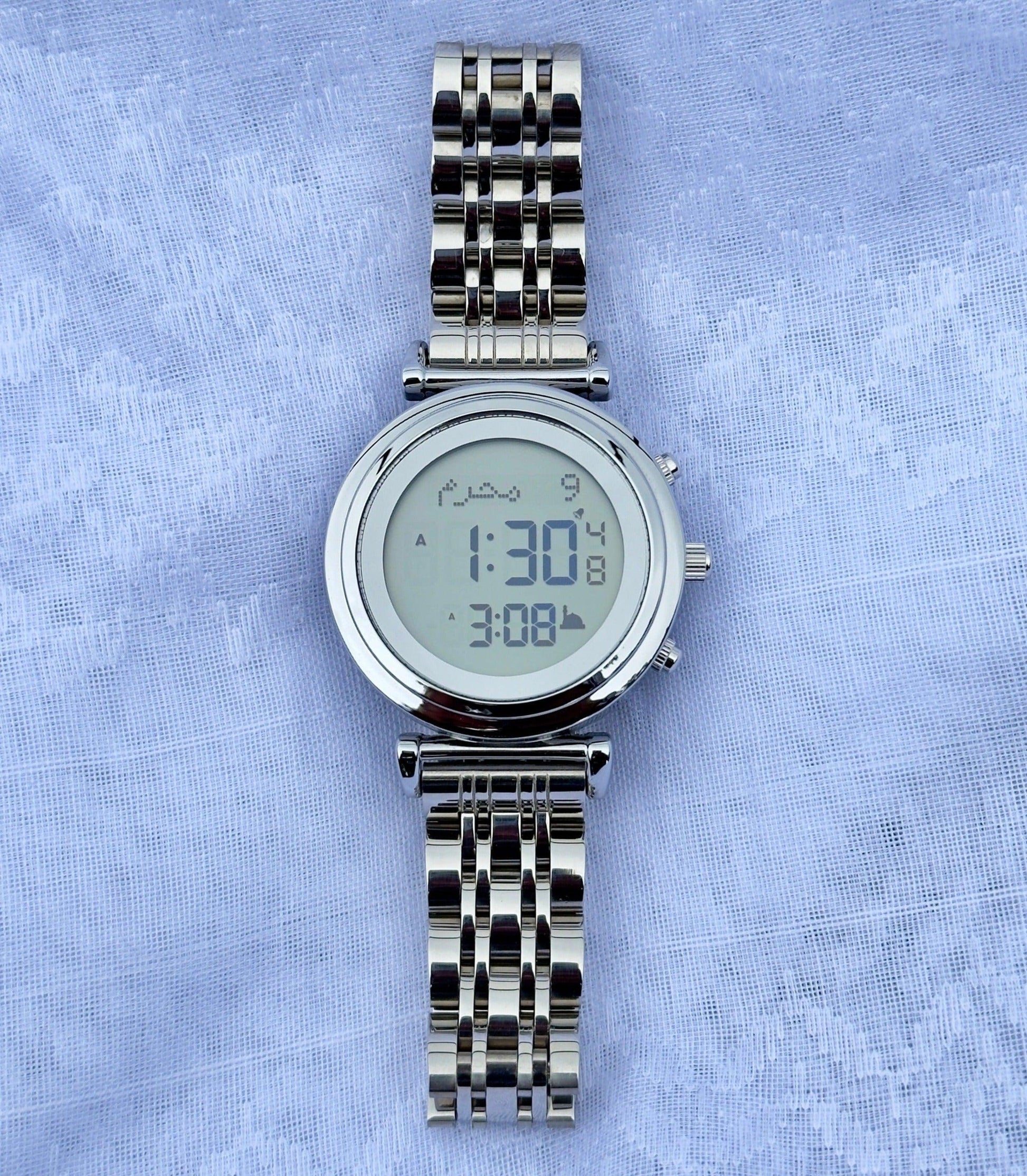 womens silver muslim watch