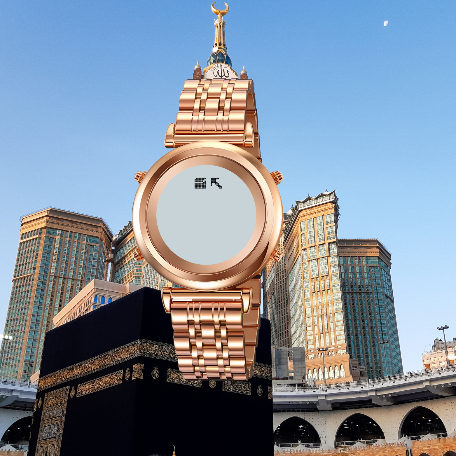 Qibla direction waqting watches