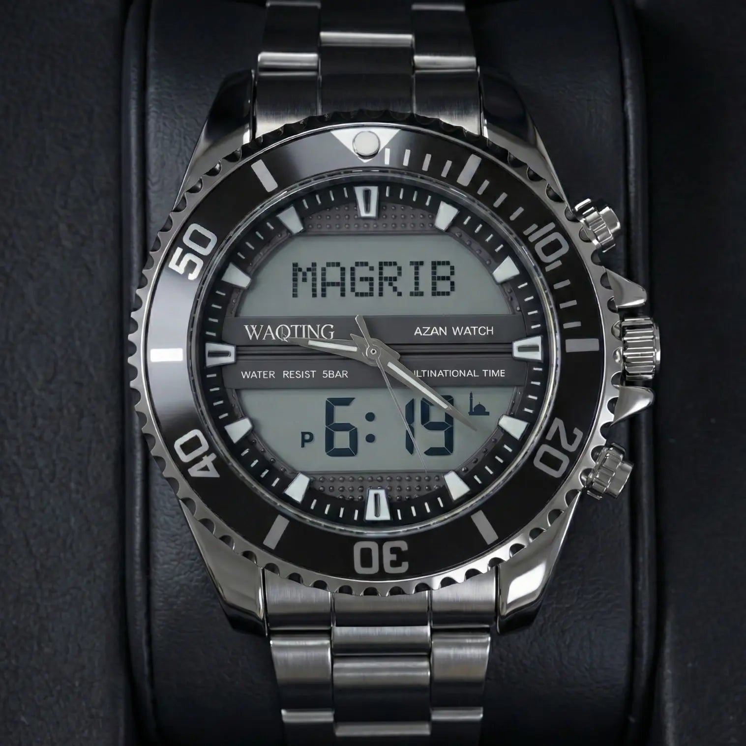 Azure Black — Muslim Prayer Watch Waqting
