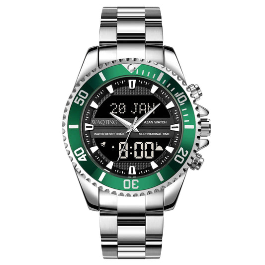 Azur Green Men's Muslim Watch - Waqting